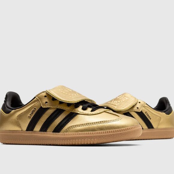[JH5708] Womens Adidas Samba LT Long Tongue 'Gold Metallic Black Gum' SIZE 7 NEW - Picture 11 of 16